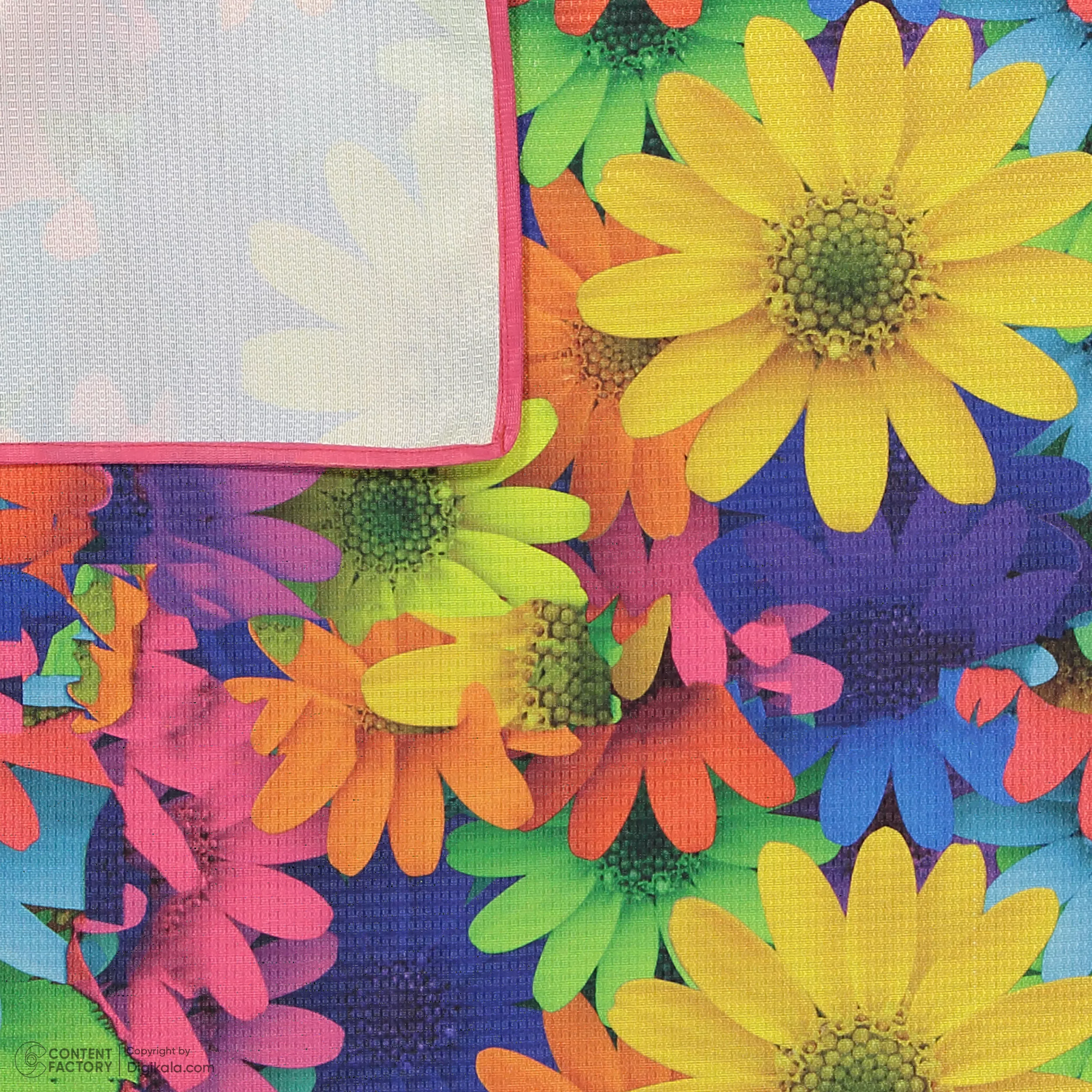 سفره ۴ نفره مدل گلدار پارچه ای ۹۸۷۱۲۳ سایز ۱۰۰*۷۵ سانتیمتر