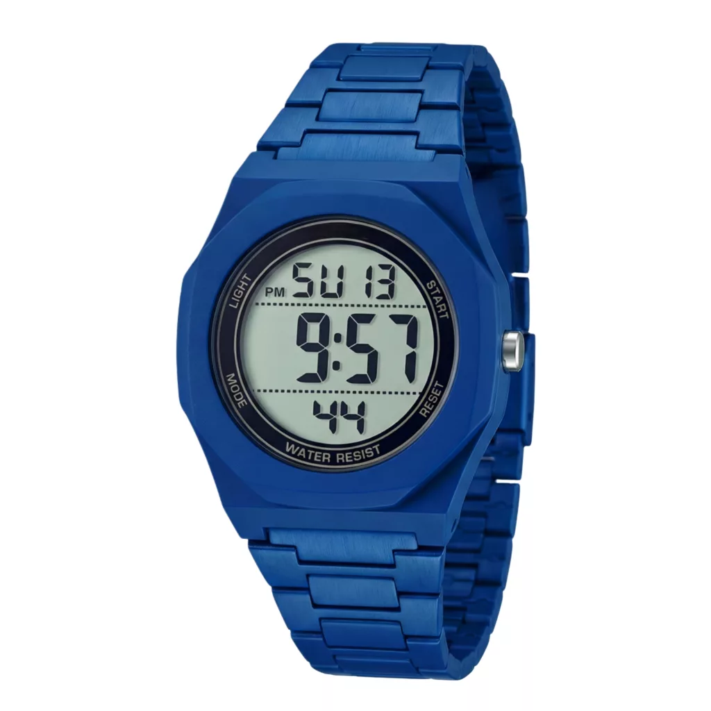 ساعت مچی دیجیتال مردانه مدل اسپرت تک زمانه بند کربنی سبک قفل مخفی کد C1