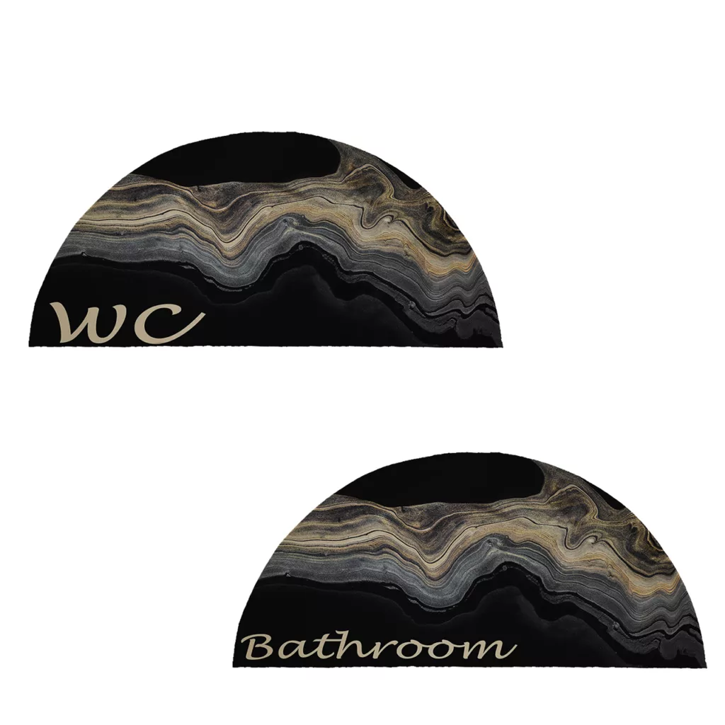 پادری طرح حمام و سرویس بهداشتی نیم دایره کد 9327مجموعه دو عددی