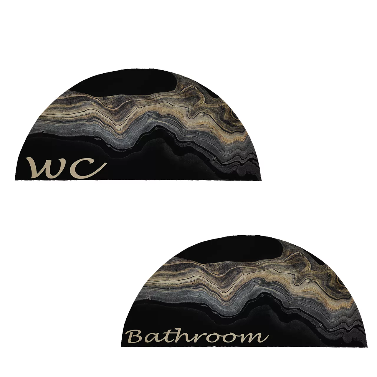 پادری طرح حمام و سرویس بهداشتی نیم دایره کد 9327مجموعه دو عددی