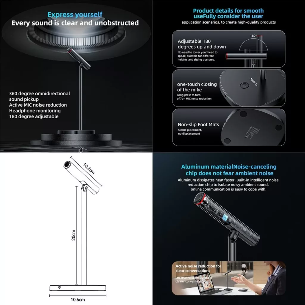 میکروفن رومیزی یسیدو مدل KR18
