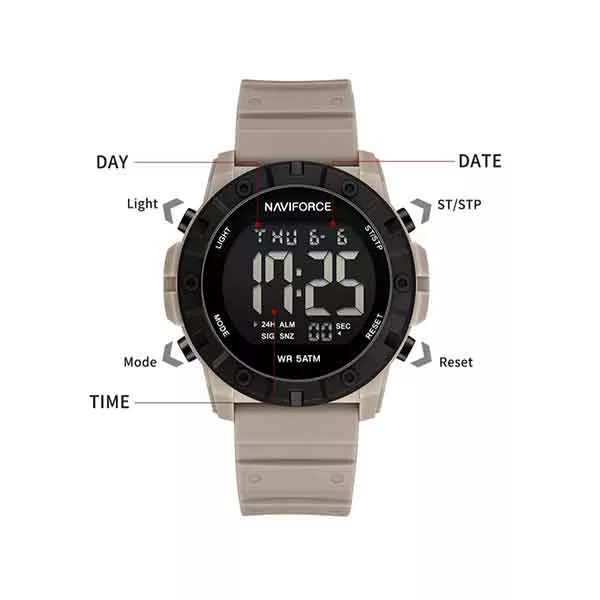 ساعت مچی دیجیتال مردانه نیوی فورس مدل NF7110 B/GY/GY
