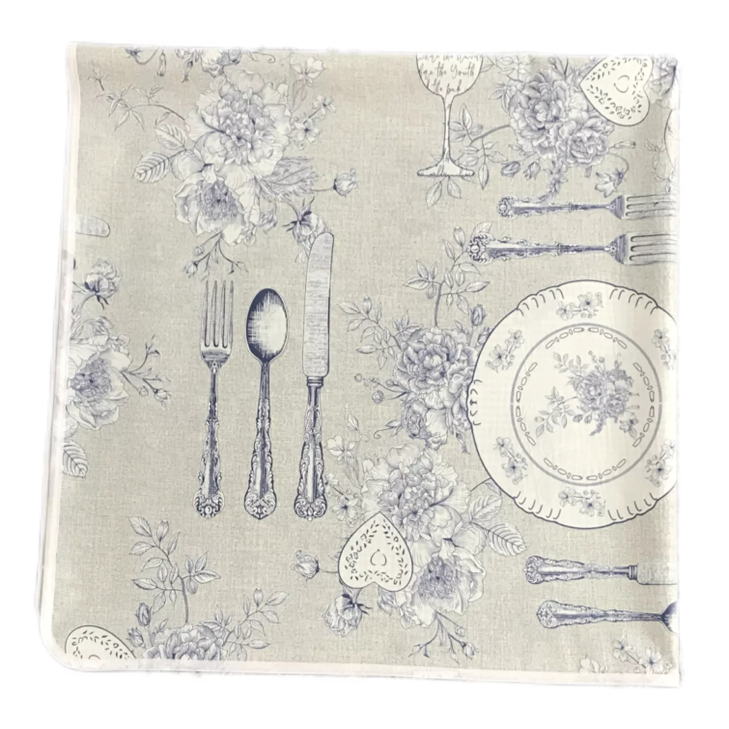 سفره 4 نفره مدل ماژستیک طرح 2 رو سایز 100×100 سانتی متر کد 05