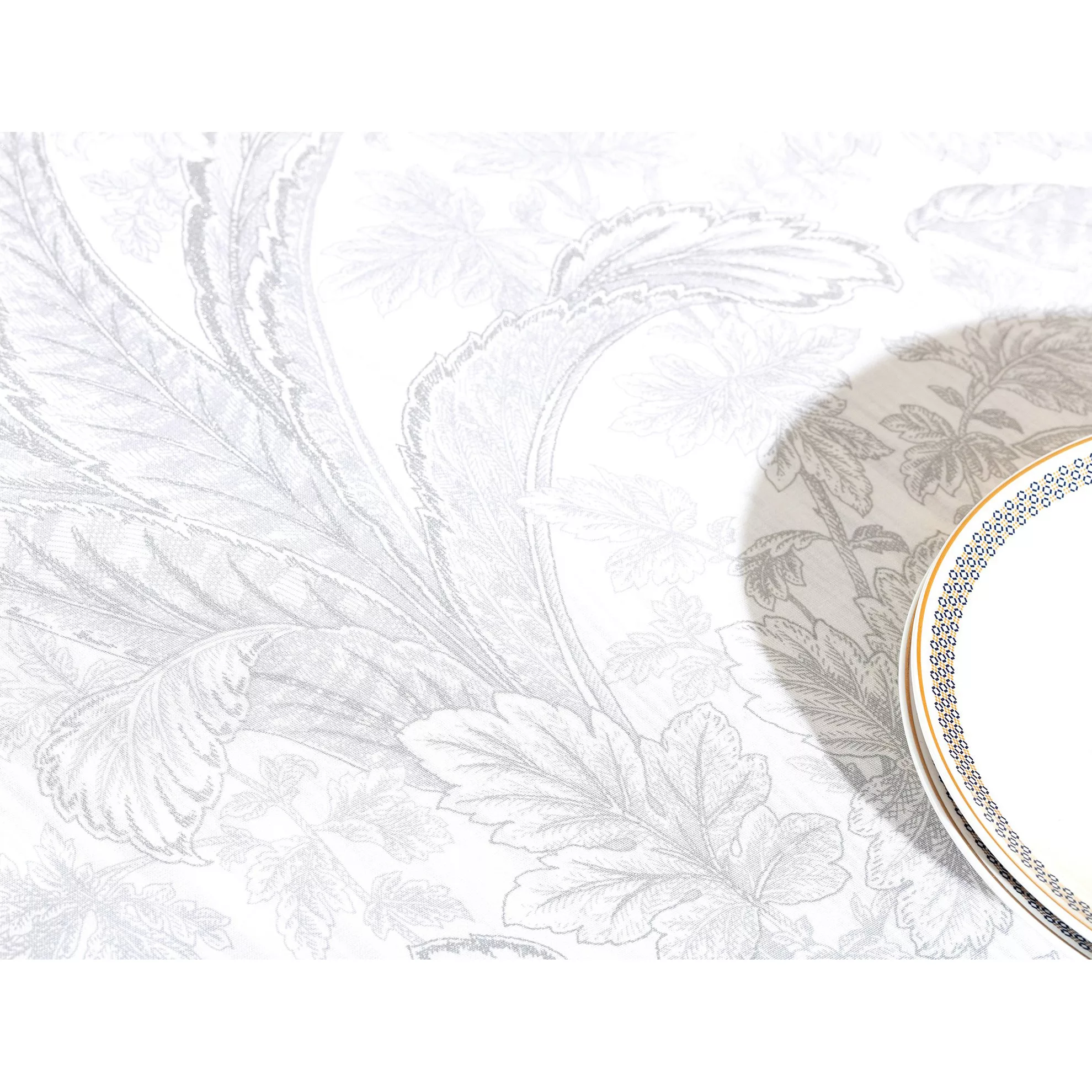 سفره شش نفره مادام کوکو مدل Bernice Gri سایز 200*160 سانتی متر