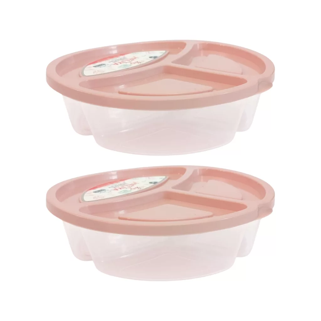 ظرف نگهدارنده غذا کاریز مدل 3 خانه هلیا بسته 2 عددی