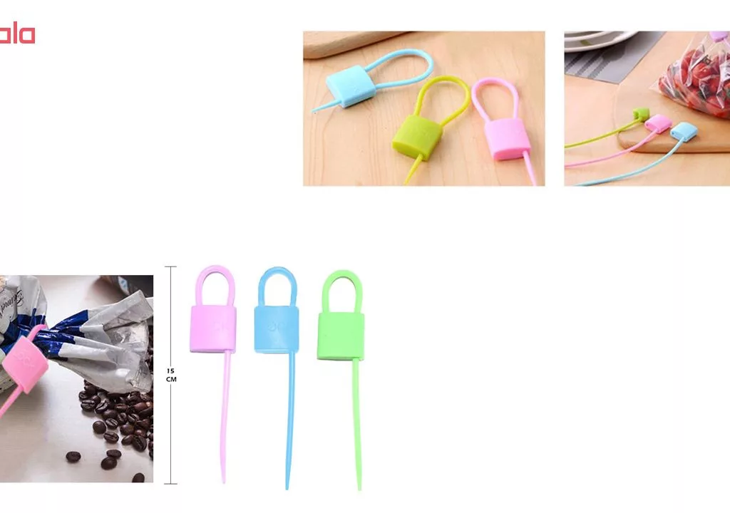 بست کیسه طرح قفل بسته 3 عددی