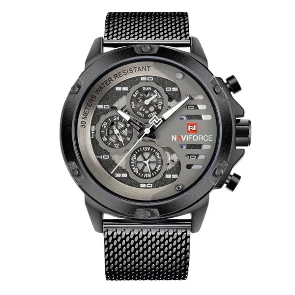 ساعت مچی عقربه‌ای مردانه کوارتز کورنوگراف نیوی فورس مدل 15049