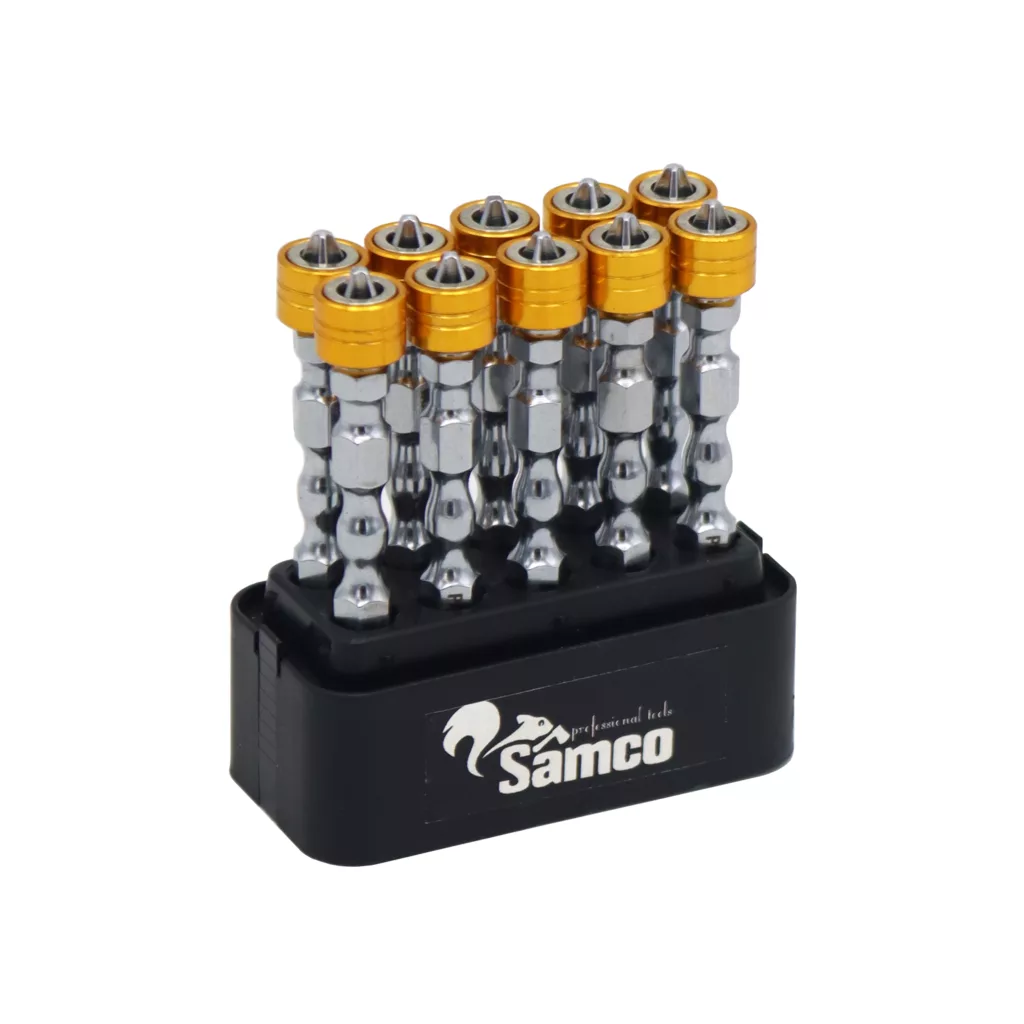 سری پیچ گوشتی دو سر چهار سو سامکو مدل مغناطیسی کد YPW-M010 مجموعه 10 عددی