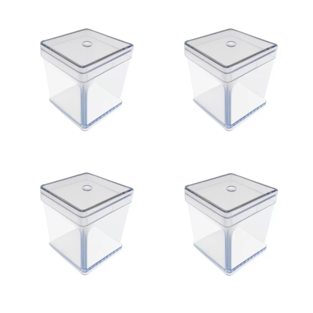ظرف نگهدارنده مدل مکعب بسته 4 عددی