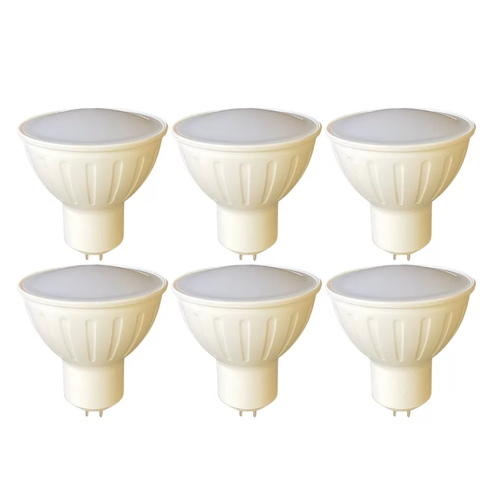 هالوژن ال ای دی 7 وات تی سو مدل سوزنی پایه GU 5.3 بسته 6 عددی