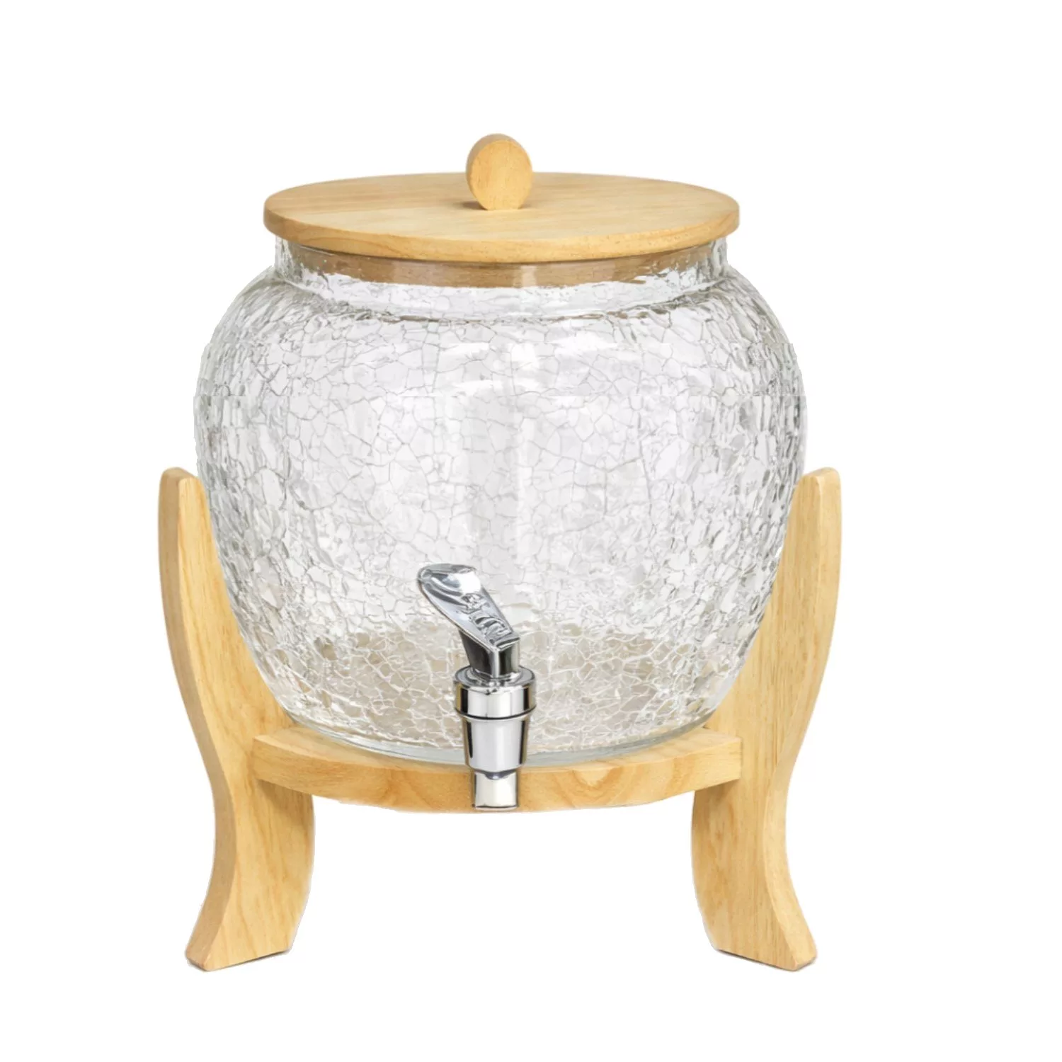 کلمن مدل شیشه‌ای اولگا ترک دار گنجایش 4 لیتر