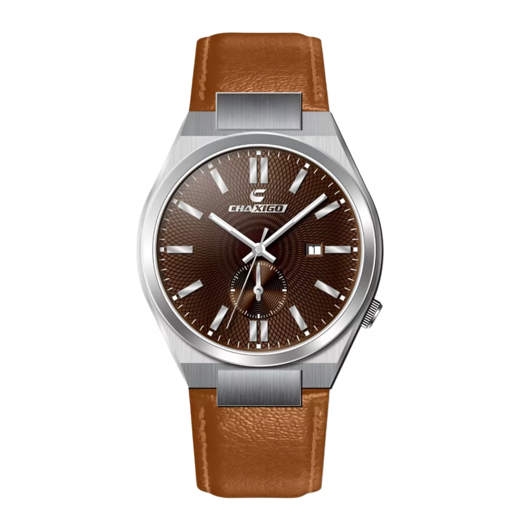 ساعت مچی عقربه‌ای کوارتز مردانه چاکسیگو مدل کلاسیک اسپرت تک موتوره بند چرم کد C2