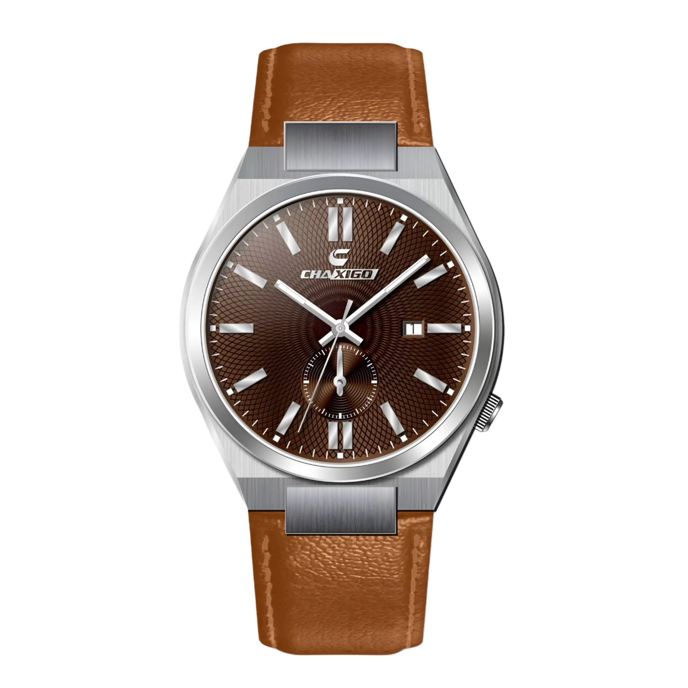 ساعت مچی عقربه‌ای کوارتز مردانه چاکسیگو مدل کلاسیک اسپرت تک موتوره بند چرم کد C2