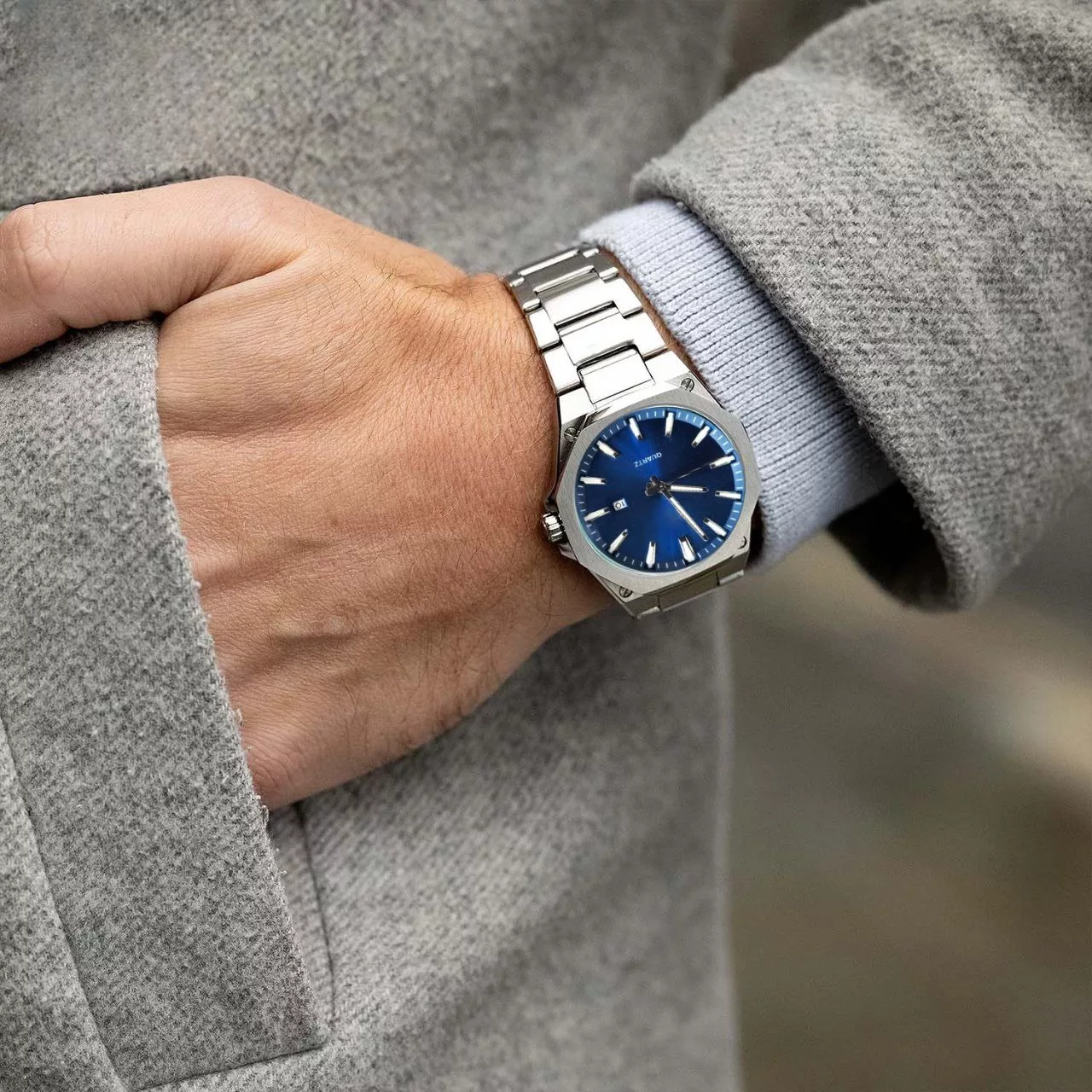 ساعت مچی عقربه‌ای کوارتز مردانه مدل کلاسیک ساده کد 002