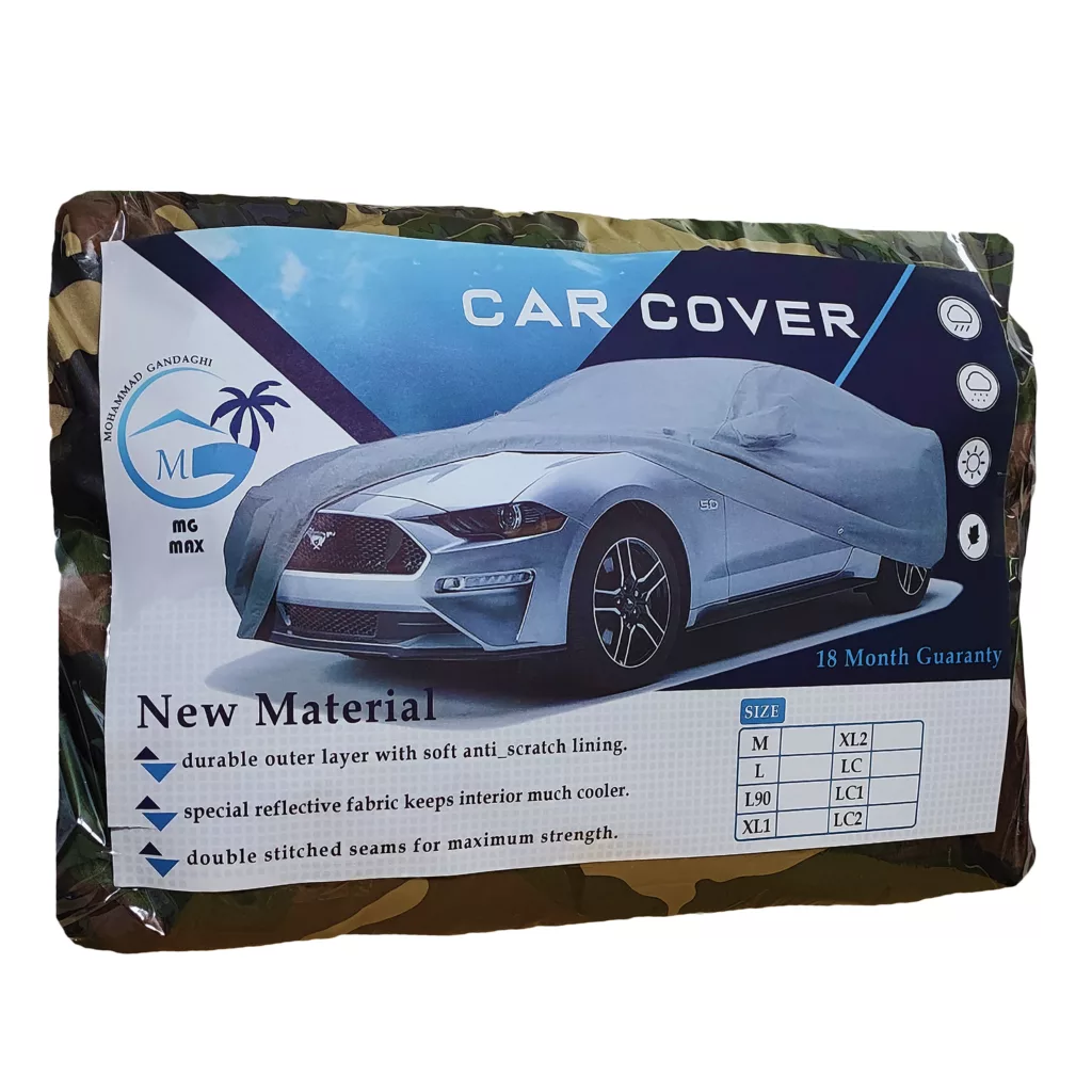 چادر خودرو ام جی مکث مدل نانو شمعی ضدآب سایز متوسط مناسب برای 207-MC