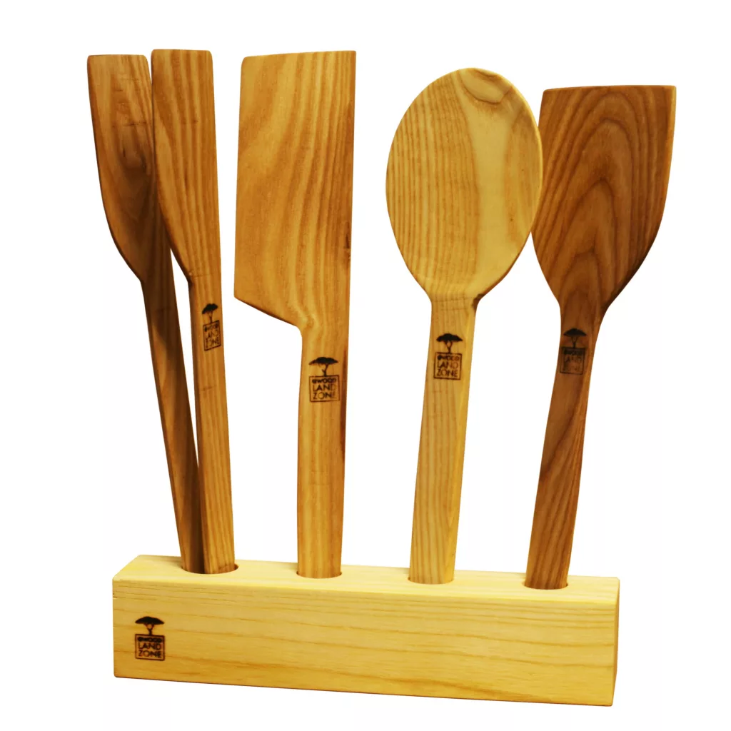 سرویس کفگیر و ملاقه 4 پارچه وودلندزون مدل کدبانو