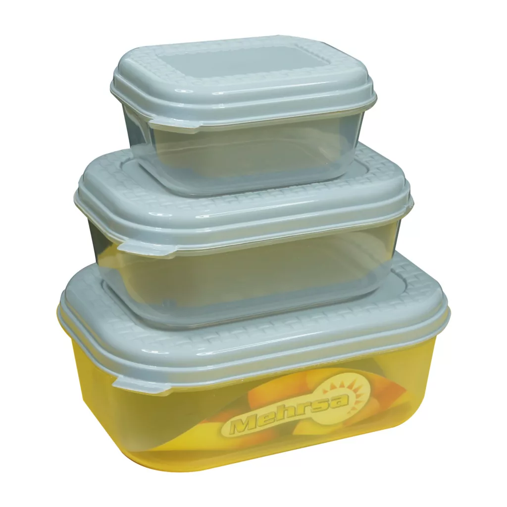 ظرف نگهدارنده مهرسا مدل square مجموعه سه عددی