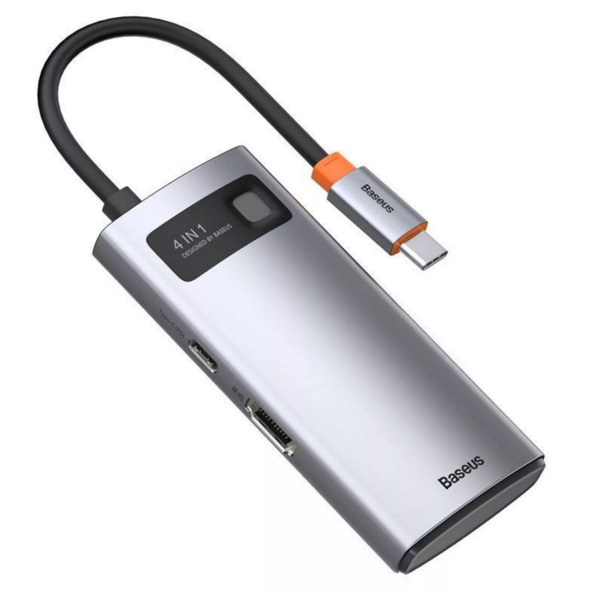هاب 4 پورت USB-C باسئوس مدل Metal Gleam Series هاب 4 پورت USB-C باسئوس مدل Metal Gleam Series