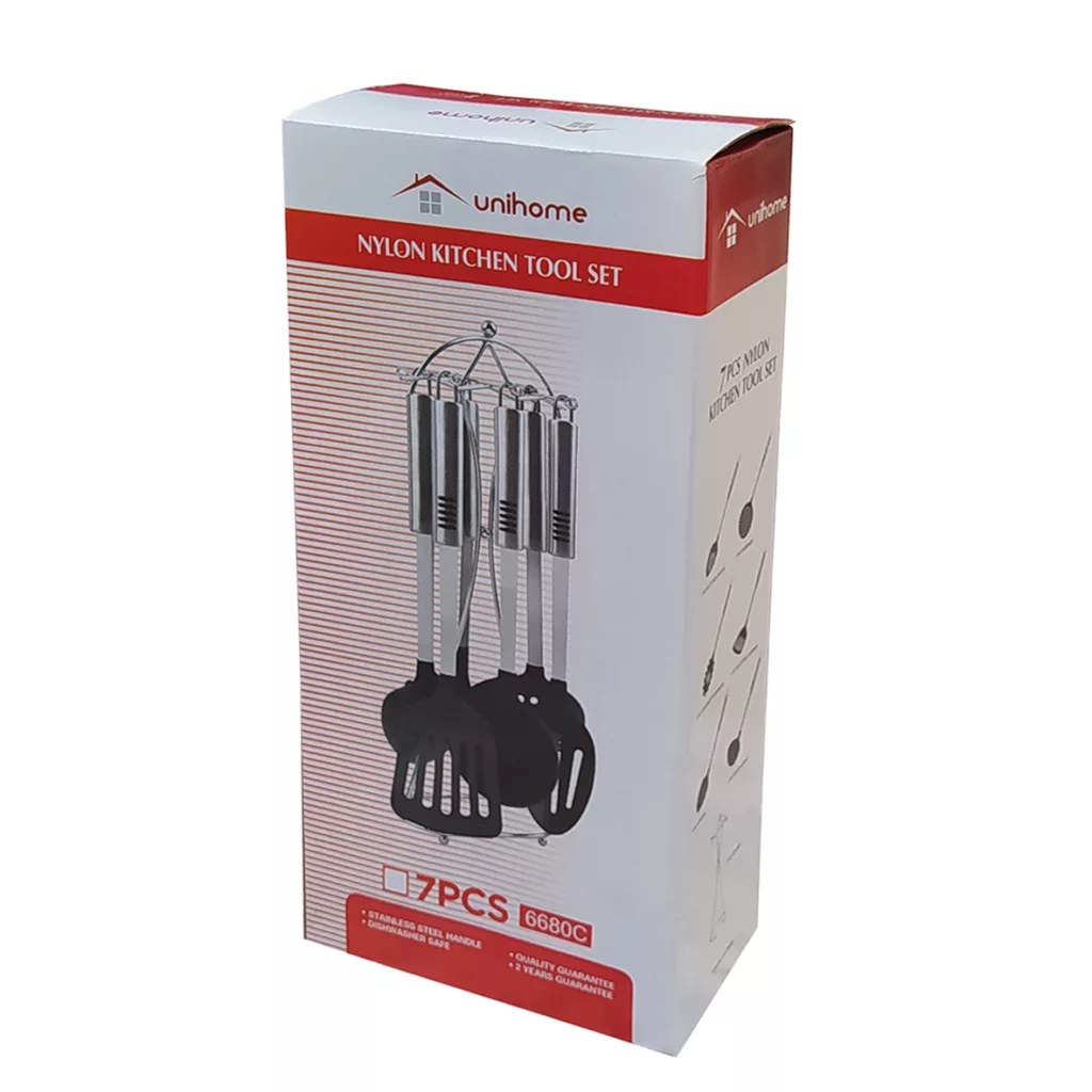 سرویس 7 پارچه کفگیر و ملاقه یونی هوم مدل 6680C