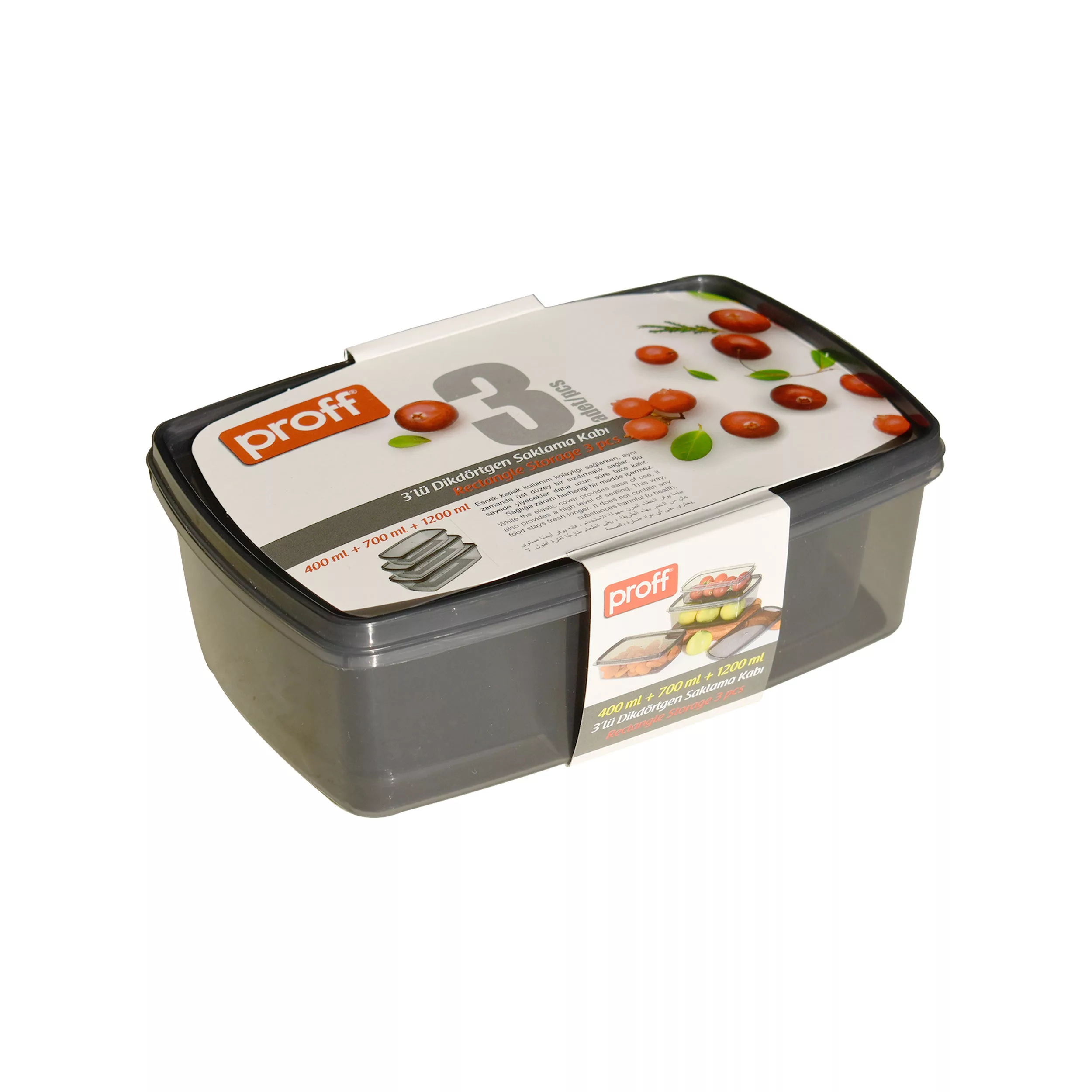 ظرف نگهدارنده پروف مدل N - 2601548 مجموعه 3 عددی