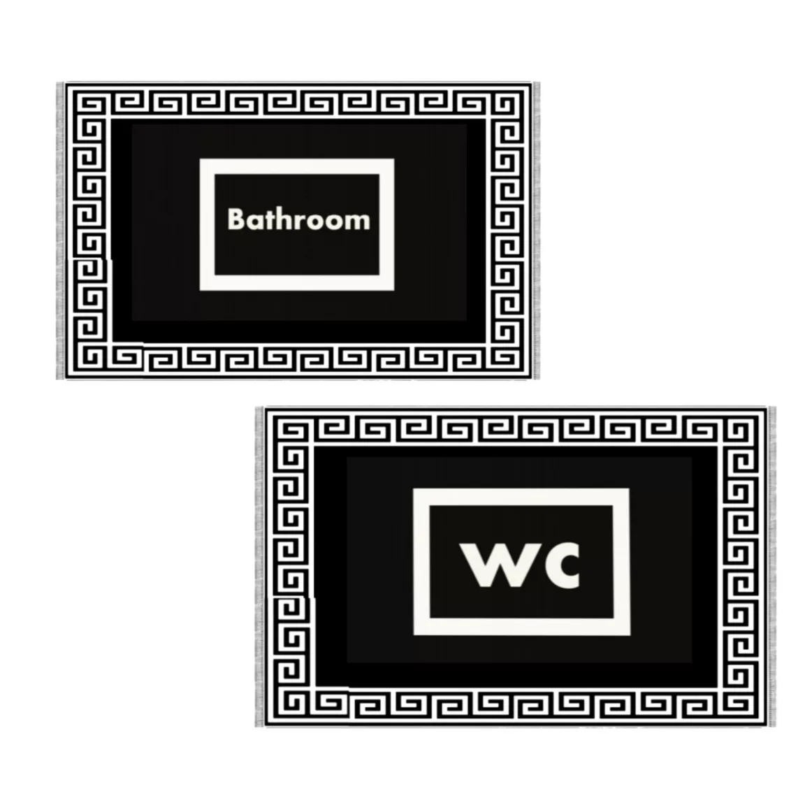 پادری طرح حمام و سرویس بهداشتی کد 10 سایز 50×80سانتیمتر مجموعه دو عددی