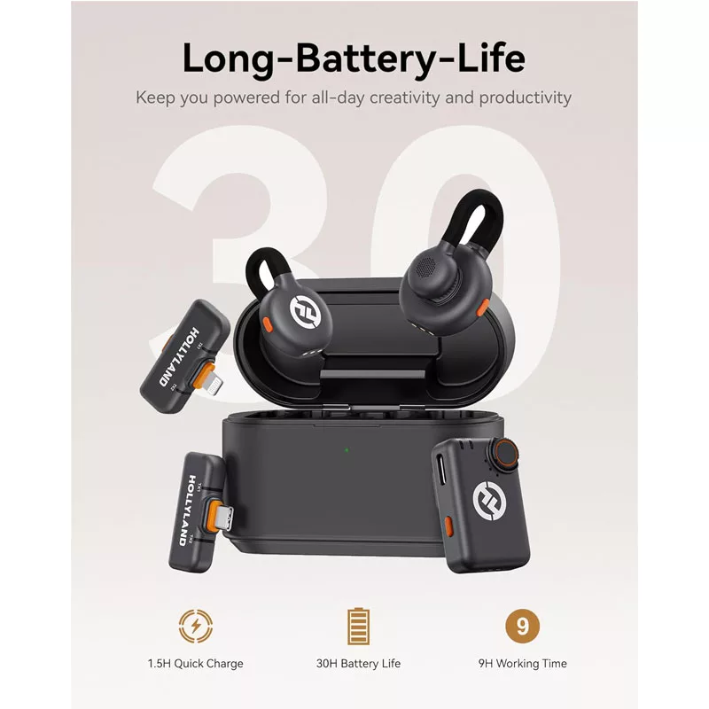 میکروفن بی سیم هالی لند مدل Lark M2S Ultimate Combo با درگاه اتصال USB-C و Lightning و TRS