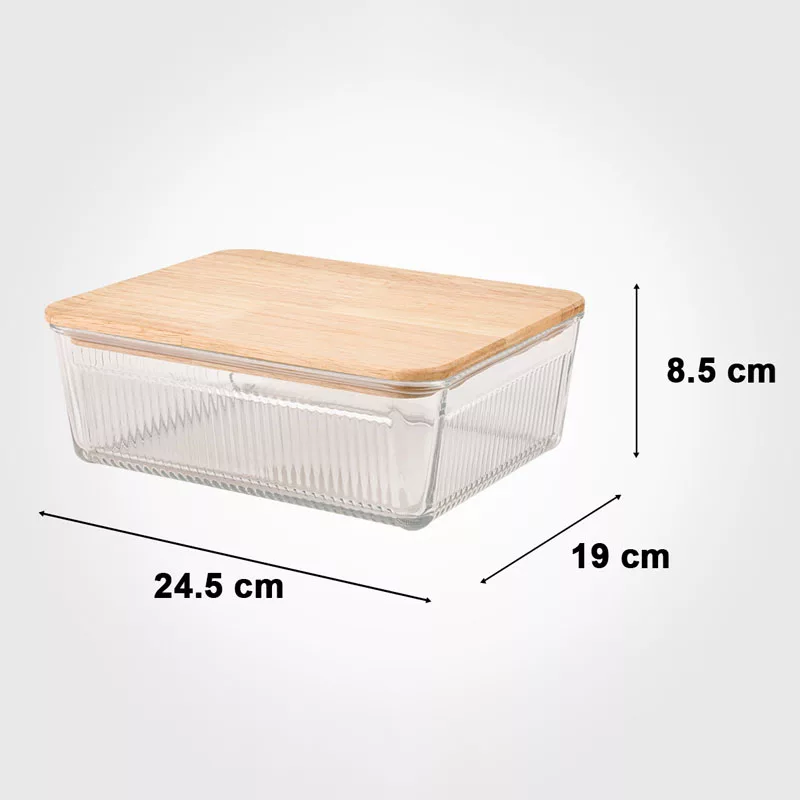 ظرف نگهدارنده لیمون مدل مستطیل کد 2211 بسته 3 عددی