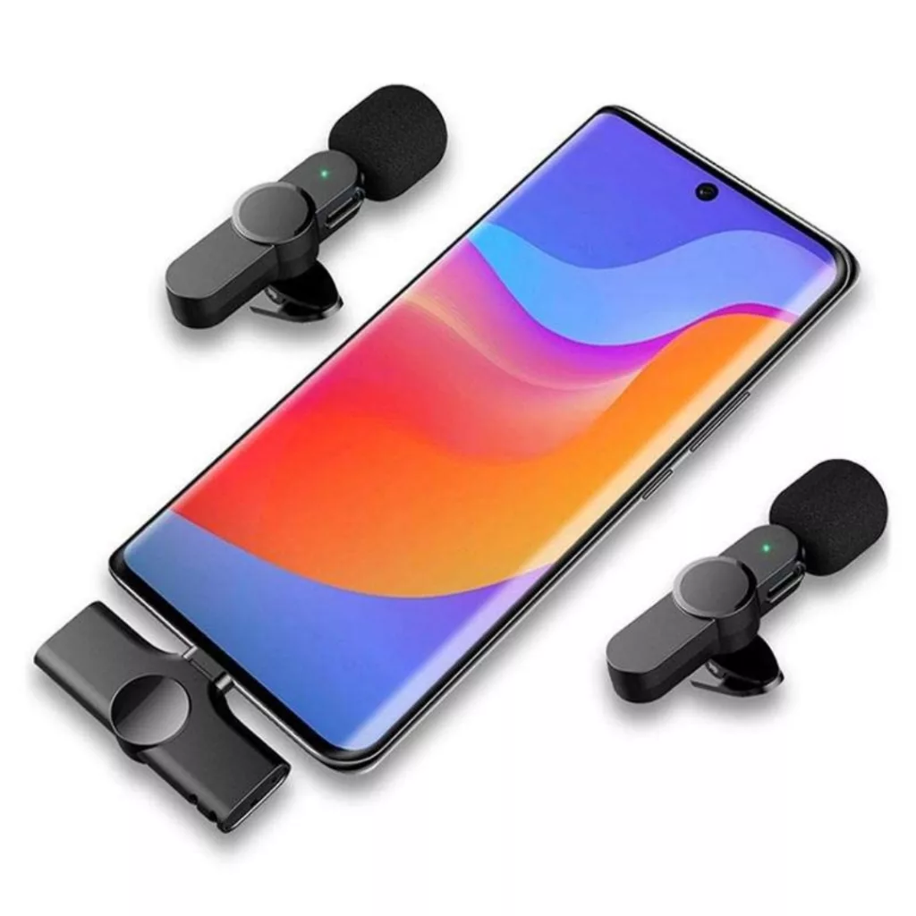 میکروفن یقه ای بی سیم مدل K61 dual Lightning