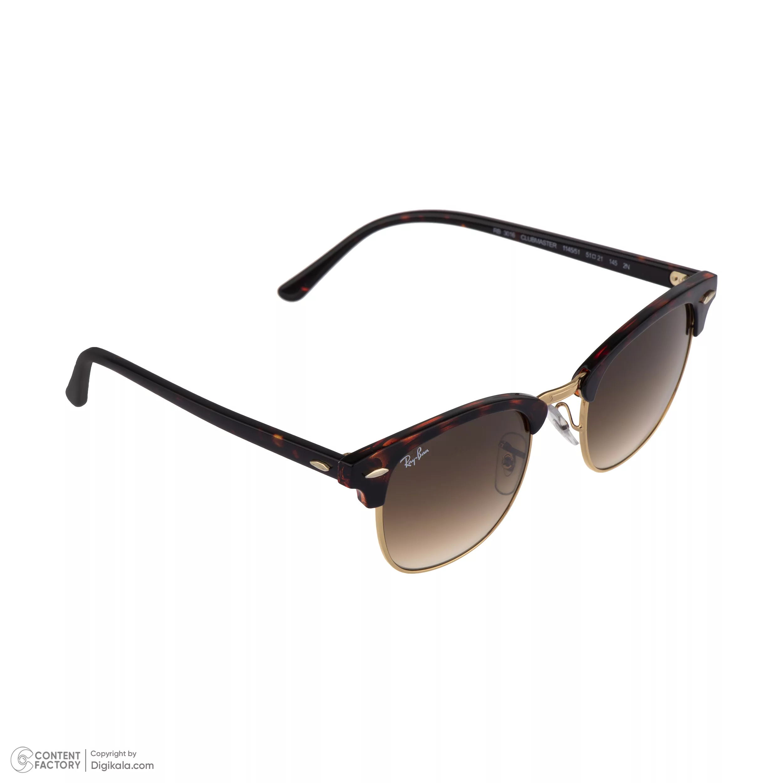 عینک آفتابی کلاب مستر (Clubmaster) ری بن مدل 0RB3016-1145-51