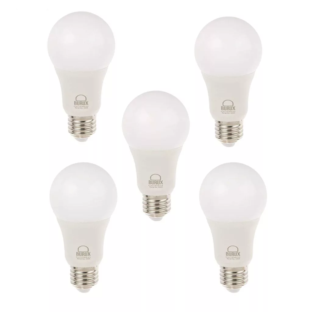 لامپ ال ای دی 10 وات بروکس مدل A60 پایه E27 بسته 5 عددی