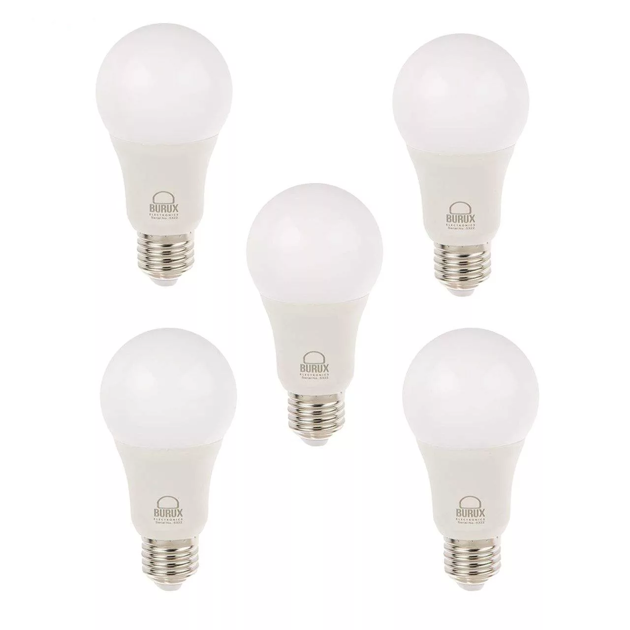 لامپ ال ای دی 10 وات بروکس مدل A60 پایه E27 بسته 5 عددی