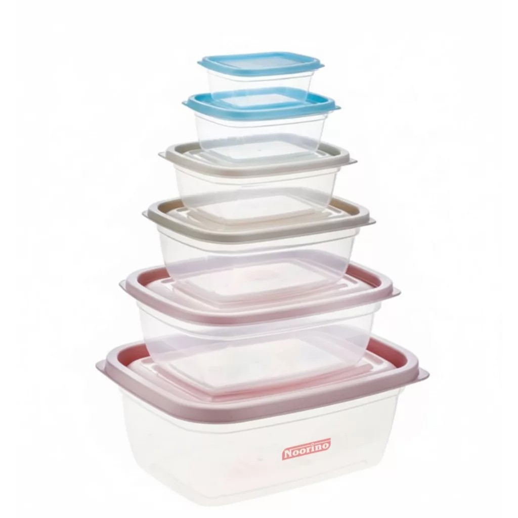 ظرف نگهدارنده نورینو مدل کیان کد 006 مجموعه 6 عددی