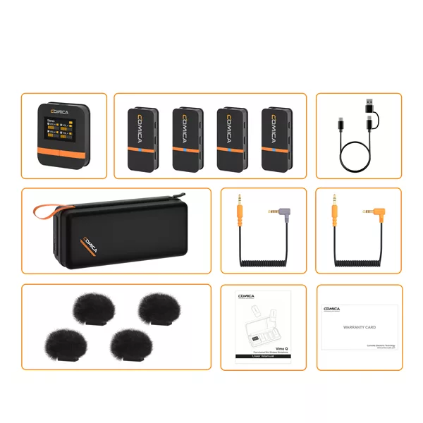 ست میکروفن بی سیم کامیکا مدل Vimo Q با درگاه اتصال تایپ سی