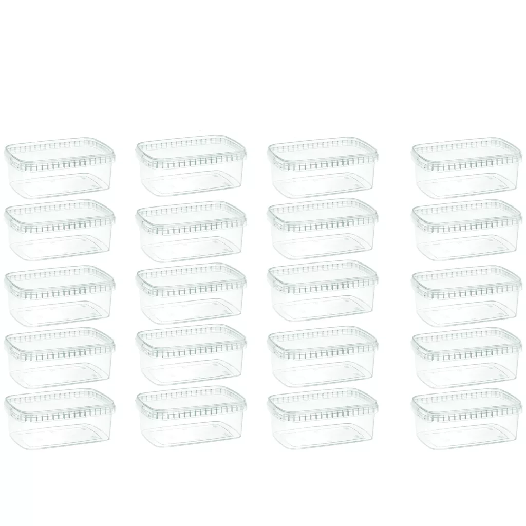ظرف نگهدارنده طب پلاستیک مدل 1000C بسته 20 عددی