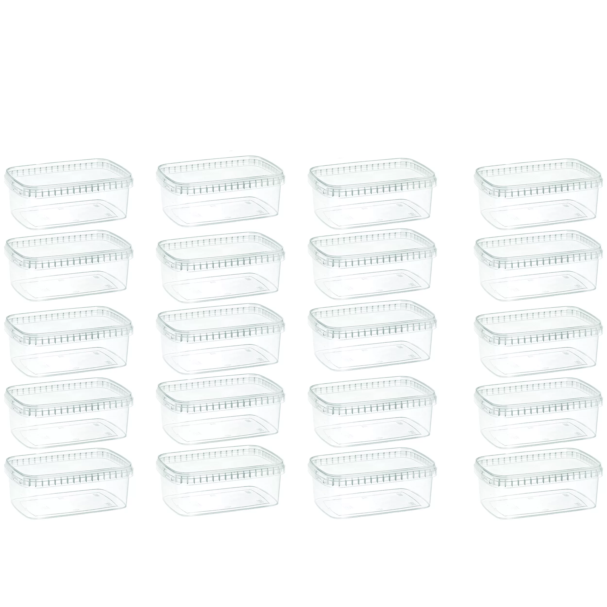 ظرف نگهدارنده طب پلاستیک مدل 1000C بسته 20 عددی