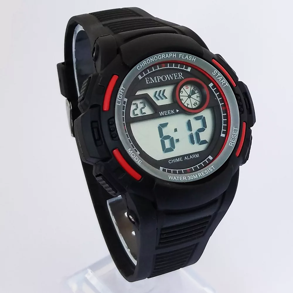 ساعت مچی دیجیتال مردانه امپاور مدل SPORT چراغدار کد 074