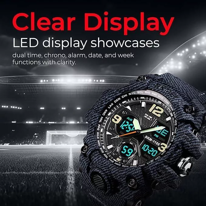 ساعت مچی عقربه‌ای مردانه اسکمی مدل 1155B کد BK