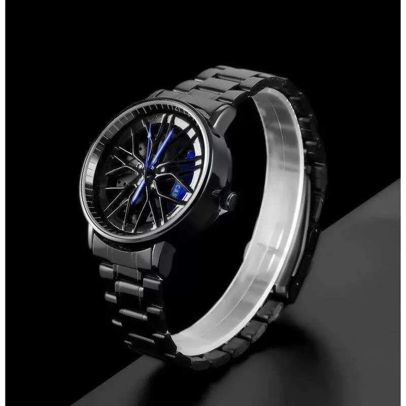 ساعت مچی عقربه‌ای مردانه کوارتز مدل رینگی صفحه متحرک کد 03