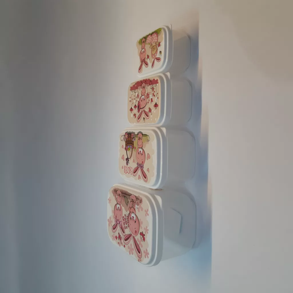 ظرف نگهدارنده زیبا مدل 4 مجموعه 4 عددی