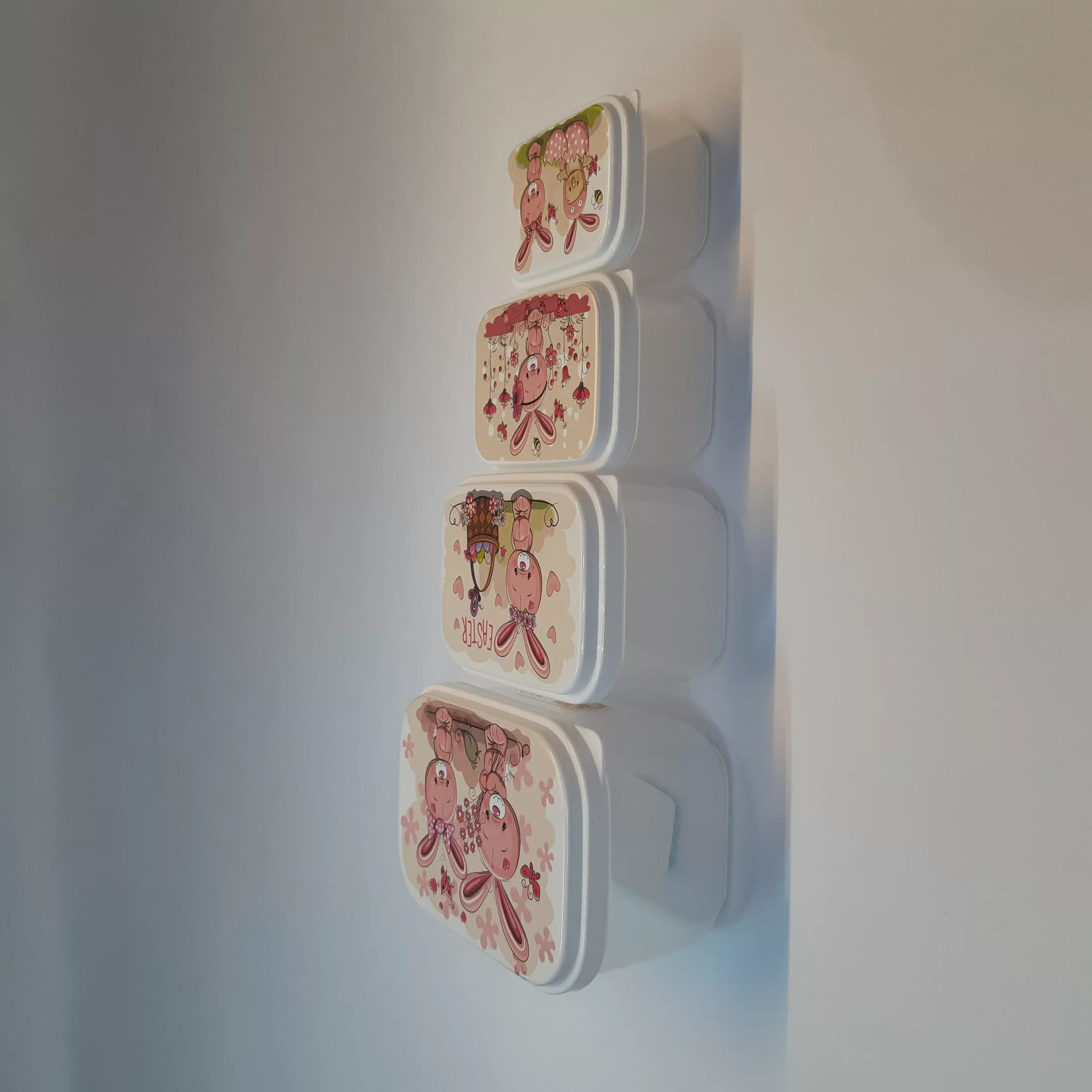 ظرف نگهدارنده زیبا مدل 4 مجموعه 4 عددی