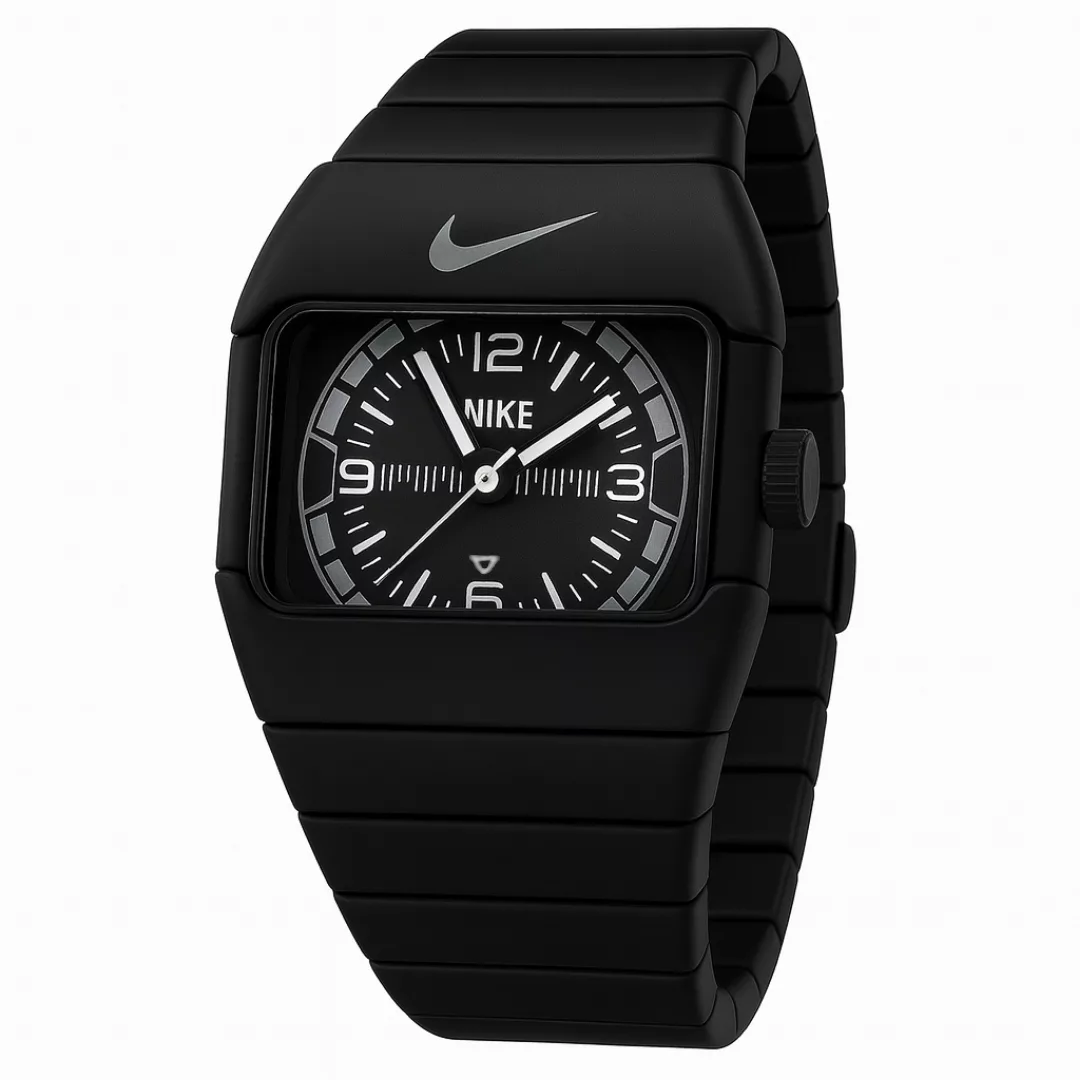 ساعت مچی عقربه‌ای کوارتز مردانه مدل اسپرت بند کربنی سبک قفل مخفی کد ۳