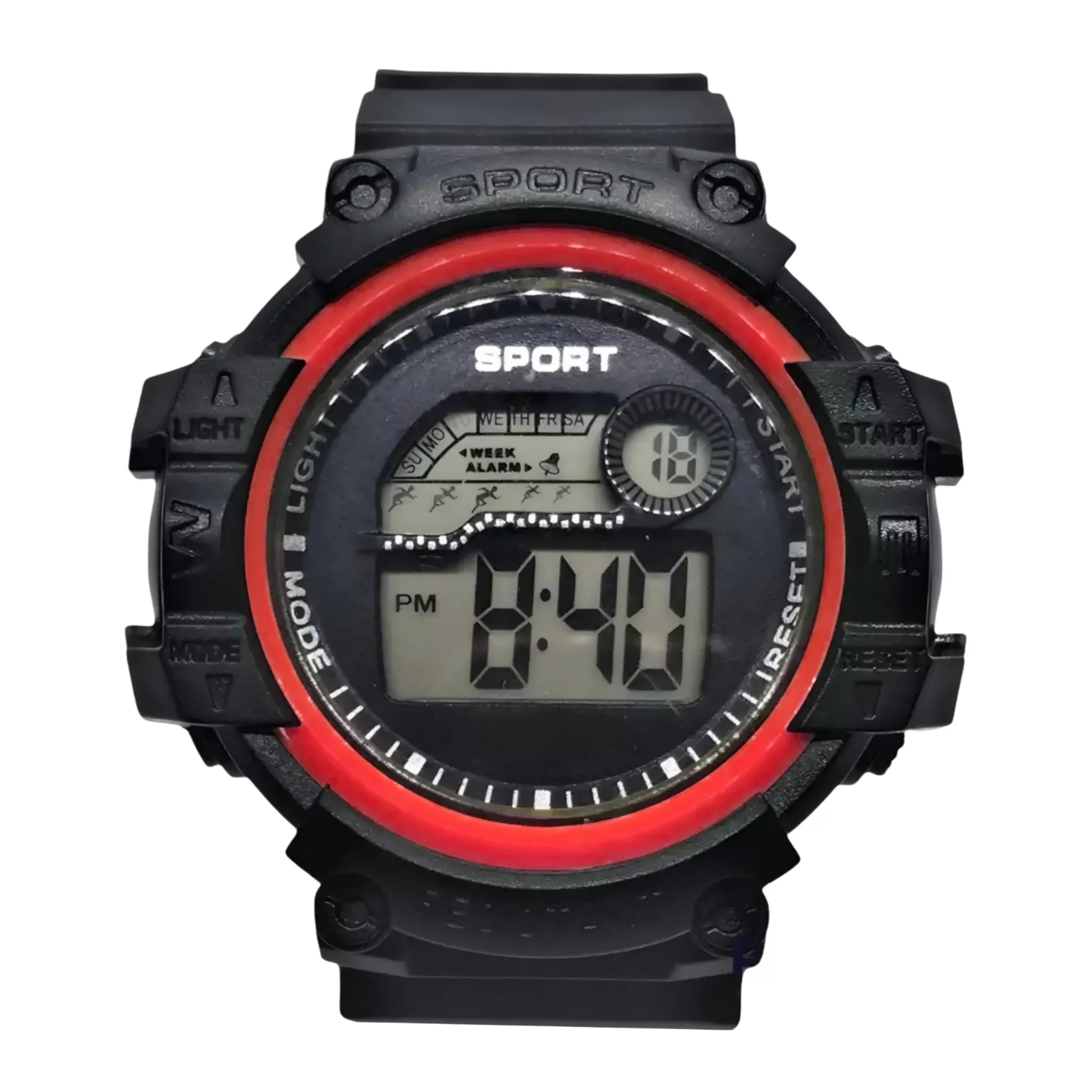 ساعت مچی دیجیتال مدل تک زمانه بند پیو کرنومتر دار کد a5
