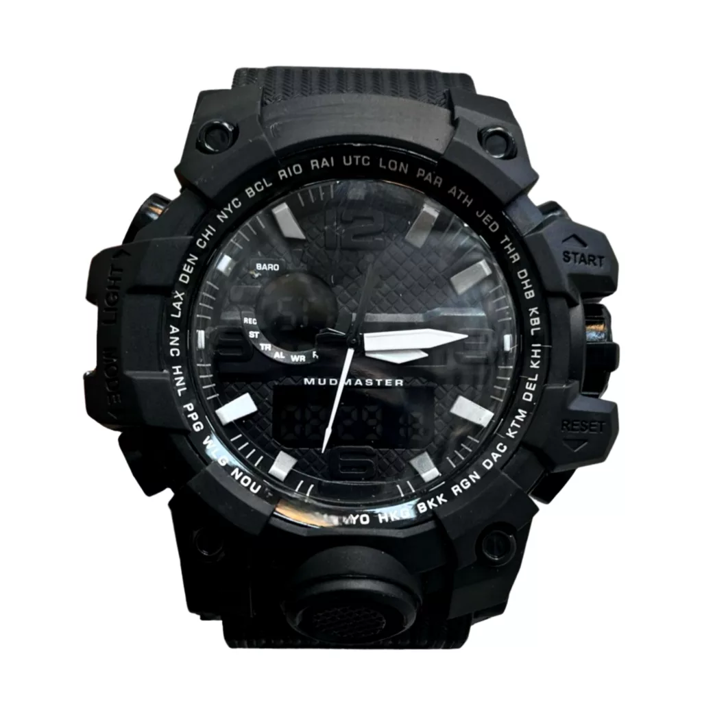 ساعت مچی عقربه ای مدل اسپرت دو زمانه کد GSH B