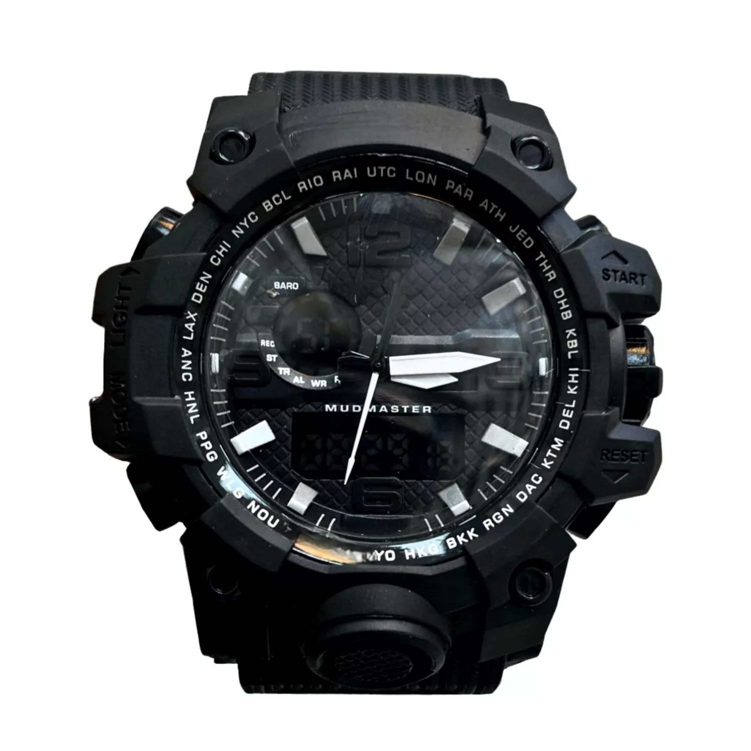 ساعت مچی عقربه ای مدل اسپرت دو زمانه کد GSH B