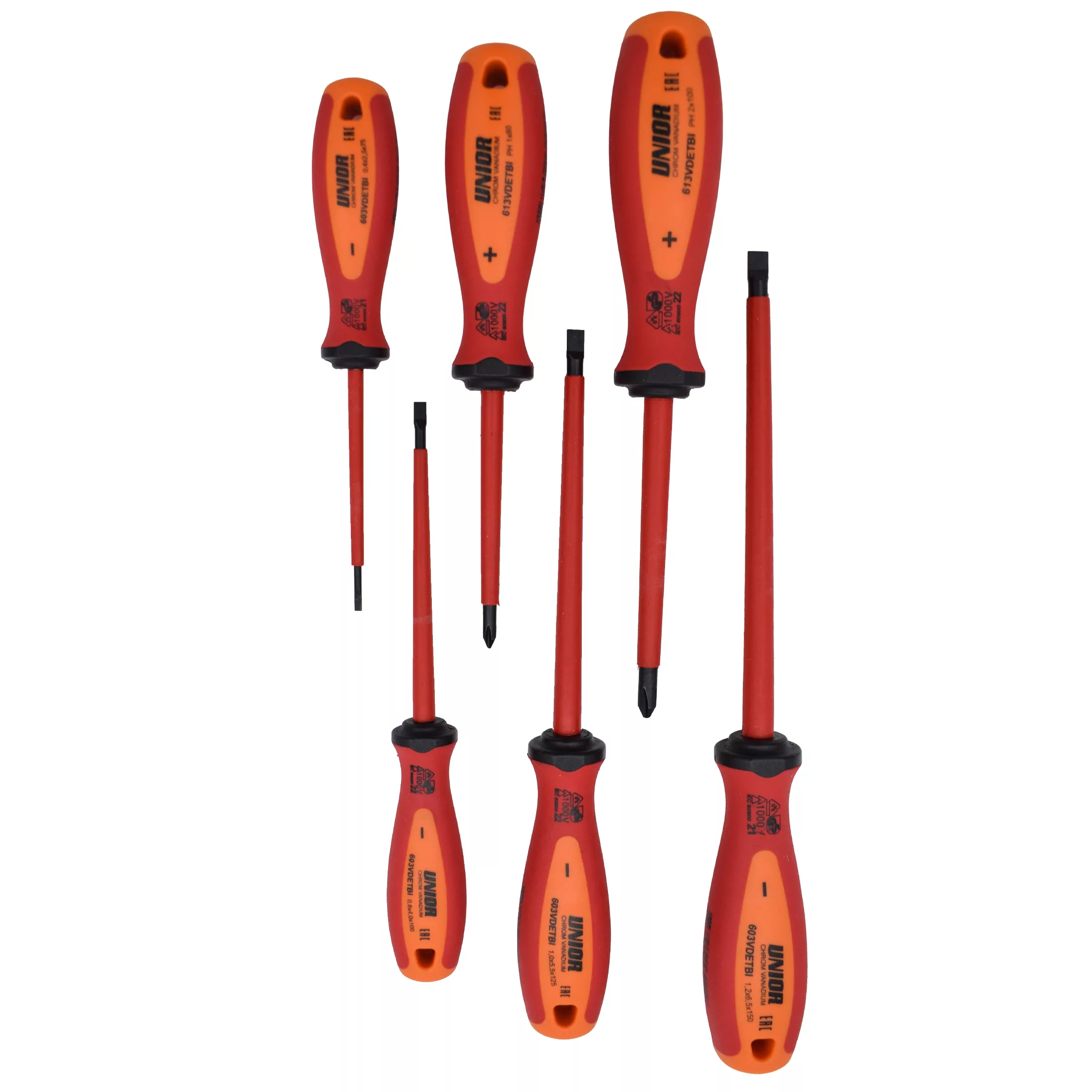 پیچ گوشتی یونیور مدل 603CS6VDE-TBI بسته 6 عددی