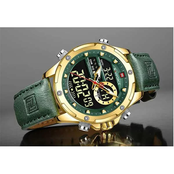 ساعت مچی عقربه‌ای کوارتز مردانه نیوی فورس مدل NF9208 G GN