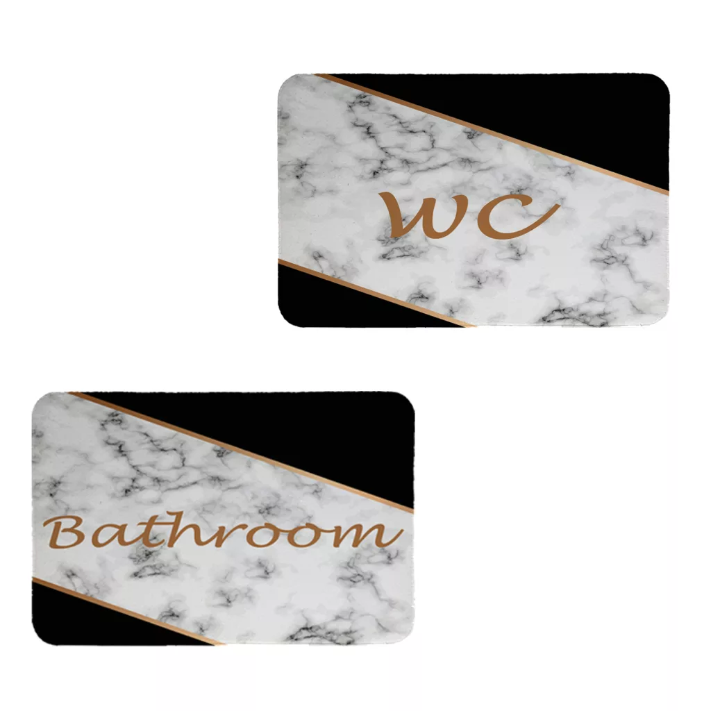 پادری طرح حمام و سرویس بهداشتی کد 8663 سایز 80×50 سانتی متر مجموعه دو عددی