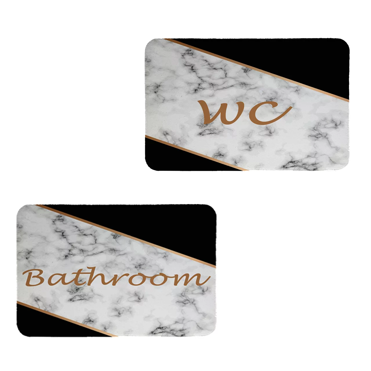 پادری طرح حمام و سرویس بهداشتی کد 8663 سایز 80x50 سانتی متر مجموعه دو عددی