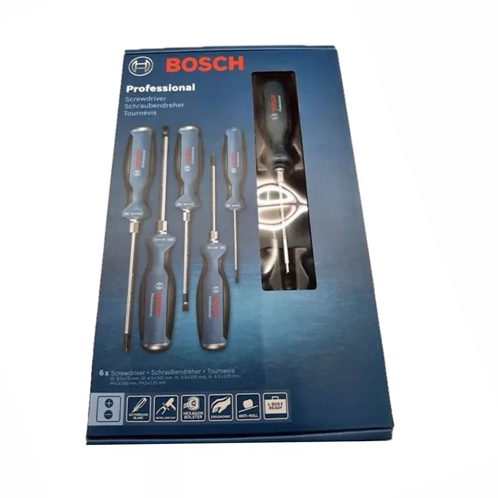 پيچ گوشتی بوش مدل 1600a01v09 بسته 6 عددی