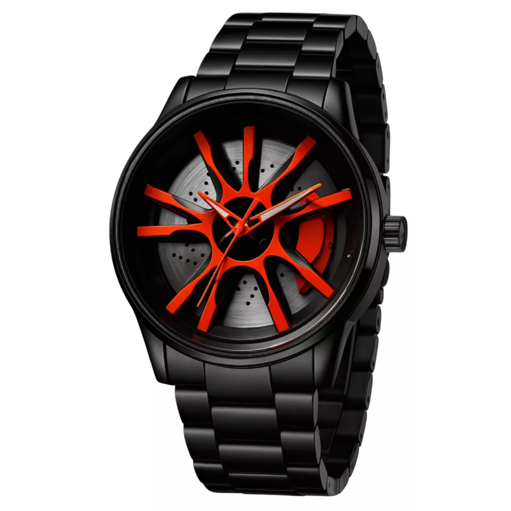 ساعت مچی عقربه‌ای کوارتز مردانه مدل اسپرت صفحه رینگ چرخان کد P2